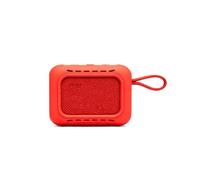 Funda Protectora de Silicona para JBL Go5 Altavoz, Funda Protectora Blanda Que Cubre Todo el Cuerpo, Resistente a Caídas y Golpes, Lavable, Accesorios para JBL GO5 Altavoz (Rojo)