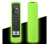 Funda Protectora de Silicona para JVC/Bush/Toshiba/Xiaomi Fire TV Mando a Distancia de Voz, Funda Mando para JVC, Antideslizante, A Prueba de Golpes, Lavable (Verde Luminoso)