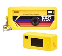 Funda protectora de silicona para Kodak Charmera, llavero, cámara digital (Blindbox/Versión de caja única), recortes precisos y protección contra arañazos, la cámara no está incluida (Amarillo)