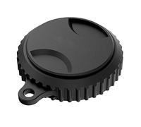 Funda protectora de silicona para lente de cámara, compatible con Insta 360 ONE R de 1 pulgada, protector de lente de gran angular, 1 unidad (negro)