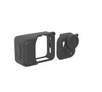 Funda Protectora de Silicona para Lentes para Insta360 GO Ultra Funda Protectora para el Cuerpo de la cámara, Accesorios de protección Integral para cámaras de acción (Negro)