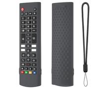 Funda protectora de silicona para LG AKB75375604 AKB75095302 AKB73715601 para LG AKB Series Smart TV Control remoto antideslizante antiarañazos (gris oscuro)