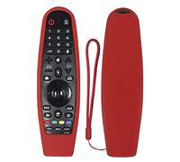 Funda Protectora de Silicona para LG Magic Mando a Distancia, AN-MR20GA AN-MR19BA AN-MR18BA AN-MR600 AN-MR650 AN-MR650A, Antideslizante, a Prueba de Golpes, Lavable (Rojo)