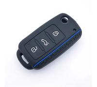Funda Protectora De Silicona para Llave Coche para Polo para Passat B5 para Golf 4 5 6 MK5 MK6 para EOS para Bora para Beetle TSI Funda Llave(Blue)