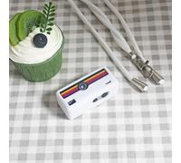 Funda protectora de silicona para llavero Kodak Charmera cámara digital, acceso delgado a todos los botones, cubierta de lente para protección contra el polvo y los arañazos (blanco)