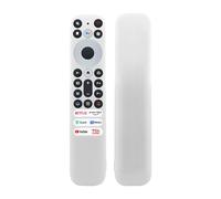 Funda Protectora de Silicona para Mando a Distancia de TCL RC902V FMR1, Funda para el Mando a Distancia de Smart Television Protector de Piel (Blanco)