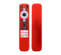 Funda Protectora de Silicona para Mando a Distancia de TCL RC902V FMR1, Funda para el Mando a Distancia de Smart Television Protector de Piel (Rojo)