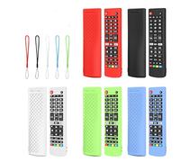Funda protectora de silicona para mando a distancia LG TV AKB75095307 AKB75375604 AKB74915305 AKB Series, funda suave antideslizante a prueba de polvo con cordón (verde luminoso)