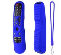 Funda protectora de silicona para mando a distancia LG TV MR21GA MR21GN MR21GC MR22GA MR22GN MR22GC MR23GA MR23GN MR23GC MR23GC TV Stick Funda antideslizante a prueba de golpes con cordón (azul)