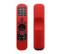Funda Protectora de Silicona para Mando a Distancia Magic Remote Control para LG AN-MR21GC MR21N/21GA,SFunda Protectora para Mando a Distancia de TV con cordón de Seguridad (Rojo)