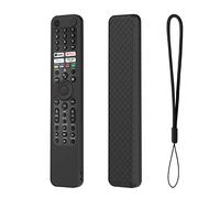 Funda protectora de silicona para mando a distancia Sony RMF TX600C TX600P TX600U TX600E TX621P TX621E TX520U TX520P Series mando a distancia suave a prueba de polvo con cordón (negro)