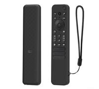 Funda protectora de silicona para mando a distancia Sony RMF TX920U TX910U con funda de ajuste cómodo y práctico cordón para un fácil transporte (negro)