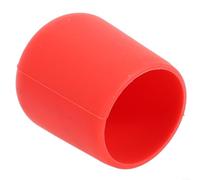 Funda protectora de silicona para mangos de caña de pescar con función de drenaje (L rojo)
