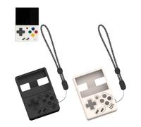 Funda Protectora de Silicona para Miyoo Mini V4 Consola de Juegos Anti-caída a Prueba de Golpes Ultra-Delgada Anti-Rayaduras Funda Protectora Antideslizante Carcasa Protectora con cordón (Blanco)