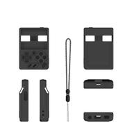 Funda protectora de silicona para Miyoo Mini V4 consola de juegos, silicona suave anti-arañazos anti-caída cubierta protectora para Miyoo Mini V4 Gaming Accesorios (Negro)