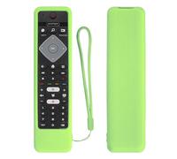 Funda Protectora de Silicona para Philips TV 43PUS7354/12 50PUS7354/12 55PUS7504/12 65PUS8204/12 58PUS7304/12, Funda de Control Remoto para Philips TV Remote - Verde, Brillan en la Oscuridad