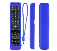 Funda Protectora de Silicona para Samsung Mando a Distancia, BN59-01178B RM-D1078+ BN59-01198Q AA59-00582A, Funda Mando para Samsung, Antideslizante, A Prueba de Golpes, Lavable (Azul)