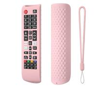 Funda Protectora de Silicona para Samsung Smart TV BN59-01315A BN59-01315B BN59-01315E BN59-01315L Funda Antideslizante a Prueba de Golpes para el Mando a Distancia (Rosa)