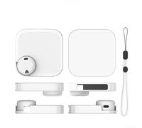 Funda protectora de silicona para Soundcore para grabadora de voz Anker Work con cobertura a prueba de golpes de 360 grados y diseño lavable en color negro (blanco (G133))