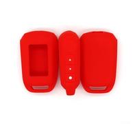 Funda protectora de silicona para Starline A92 A94 A64 Car Alarm LCD Remote Key, cubierta sin deformación, fácil instalación, rojo (rojo)