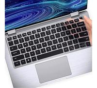 Funda protectora de silicona para teclado Dell Latitude 3000 3340 (2023) de 13.3 pulgadas, Dell Latitude 5320 5330 5340 5350 de 13.3 pulgadas, Dell Latitude 7320 7330 7340 7350 13.3 Accesorios -Negro