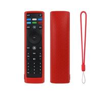 Funda Protectora de Silicona para VIZIO XRT140R/136R, Funda Protectora para Mando a Distancia Soporte Protector con cordón (Solo Funda) (Rojo)