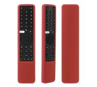 Funda Protectora de Silicona para Xiaomi XMRM-19 Mando a Distancia de Voz, L32M6-6AEU L43M6-6AEU L55M6-6AEU L75M6-ESG,Funda Mando para Xiaomi, Antideslizante, A Prueba de Golpes, Lavable (Rojo)