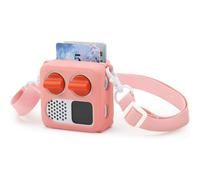 Funda protectora de silicona para Yoto Mini 2024 Player Kids Audio Skin Cover con correa para el hombro, fácil de llevar, ajuste duradero (rosa)