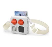 Funda protectora de silicona para Yoto Mini 2024 Player Kids Audio Skin Cover con correa para el hombro, fácil de llevar, ajuste duradero (blanco)