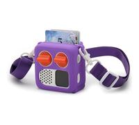 Funda protectora de silicona para Yoto Mini 2024 Player Kids Audio Skin Cover con correa para el hombro, fácil de llevar, ajuste duradero (morado)