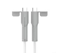 Funda protectora de silicona, protector de cable de carga de datos antiroturas, protector para teléfono cargador de cable de prevención de daños (gris)