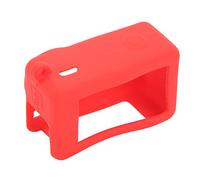 Funda Protectora de Silicona Protector de Cubierta de Silicona Resistente a Caídas con Cordón para Cámara Osmo Action 3 Funda Protectora de Silicona para Osmo (Rojo)