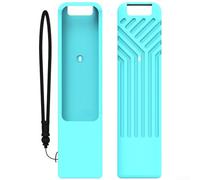 Funda protectora de silicona que brilla en la oscuridad para mando a distancia LG MR25GA con cordón de ajuste seguro para un mejor manejo (azul luminoso)