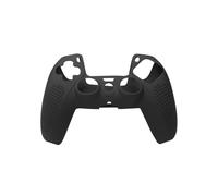 Funda protectora de silicona suave antideslizante DualSense negra para el controlador inalámbrico PS5