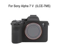 Funda protectora de silicona suave con textura de lichi para cámara Sony A7V, funda antideslizante para cámara Sony Alpha 7 V, ILCE-7M5 Yellow