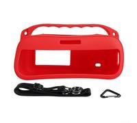 Funda protectora de silicona suave para Bose para SoundLink Plus, cubierta de altavoz antideslizante portátil con asa de transporte y correa para el hombro, protección antiarañazos (rojo)