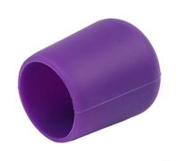 Funda protectora de silicona suave para caña de pescar con agujeros de drenaje, material elástico transpirable que se adapta a varios tamaños de caña (L morado)