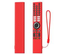 Funda Protectora de Silicona Suave para Mando a Distancia para Xiaomi XMRM-P3, Agarre Antideslizante, con Cordón, Funda a Prueba de Golpes y Resistente a Los Arañazos (Red)