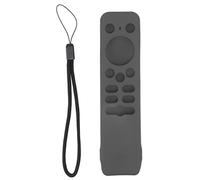 Funda Protectora de Silicona Suave para TV Stick Control Remoto Anti caída Cubierta a Prueba de Golpes con cordón para TV Stick 4K SmartTV SLED Full HD Neo GoogleTV Stick (Gris Profundo)
