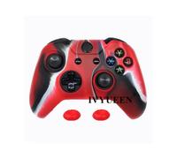 Funda protectora de silicona suave roja, blanca y negra para el control de juegos de Microsoft Xbox One
