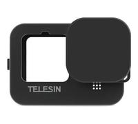 Funda protectora de silicona Telesin con tapa para lente GoPro 13 - Negra