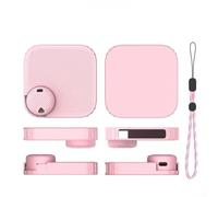 Funda protectora de silicona translúcida para grabadora de voz Anker Work que mantiene la visibilidad del dispositivo y táctil (rosa (G133))