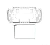 Funda protectora de silicona transparente para consola GPD Win5 con protector de pantalla de vidrio templado, cubierta de protección contra caídas, ligera para carcasa de juegos de ajuste delgado