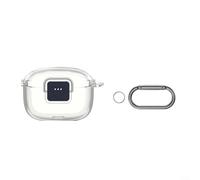 Funda protectora de TPU a prueba de golpes con bloqueo seguro y llavero para JBL Tune Buds 2, funda a prueba de caídas para viajes, deportes, uso diario, carcasa de almacenamiento portátil ligera para