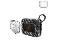 Funda protectora de TPU para altavoces Bluetooth portátiles JBL Go 4, a prueba de golpes, polvo e impermeable, para un uso sin preocupaciones en cualquier lugar, color azul