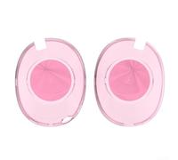 Funda protectora de TPU para auriculares Sony WH-1000XM6, a prueba de golpes, impermeable, a prueba de polvo, cobertura completa de 360 grados con diseño transparente (rosa transparente)