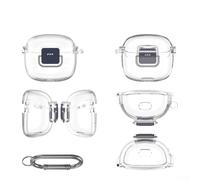 Funda protectora de TPU para JBL Tune para Flex 2, cubierta antipolvo a prueba de golpes con protección completa de 360 grados, carcasa suave transparente para auriculares (transparente)