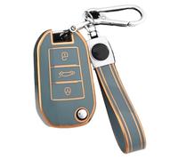 Funda Protectora De TPU para Llave De Coche para Citroën C4(Gray,Set 3)