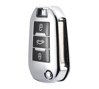 Funda Protectora De TPU para Llave De Coche para Citroën C4 para Cactus C5 DS4 DS5(Blanco)