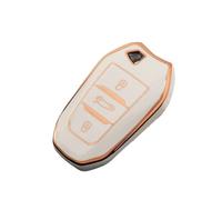 Funda Protectora De TPU para Llave De Coche para Peugeot 2008 3008 4008 5008 308 408 508(Blanco)